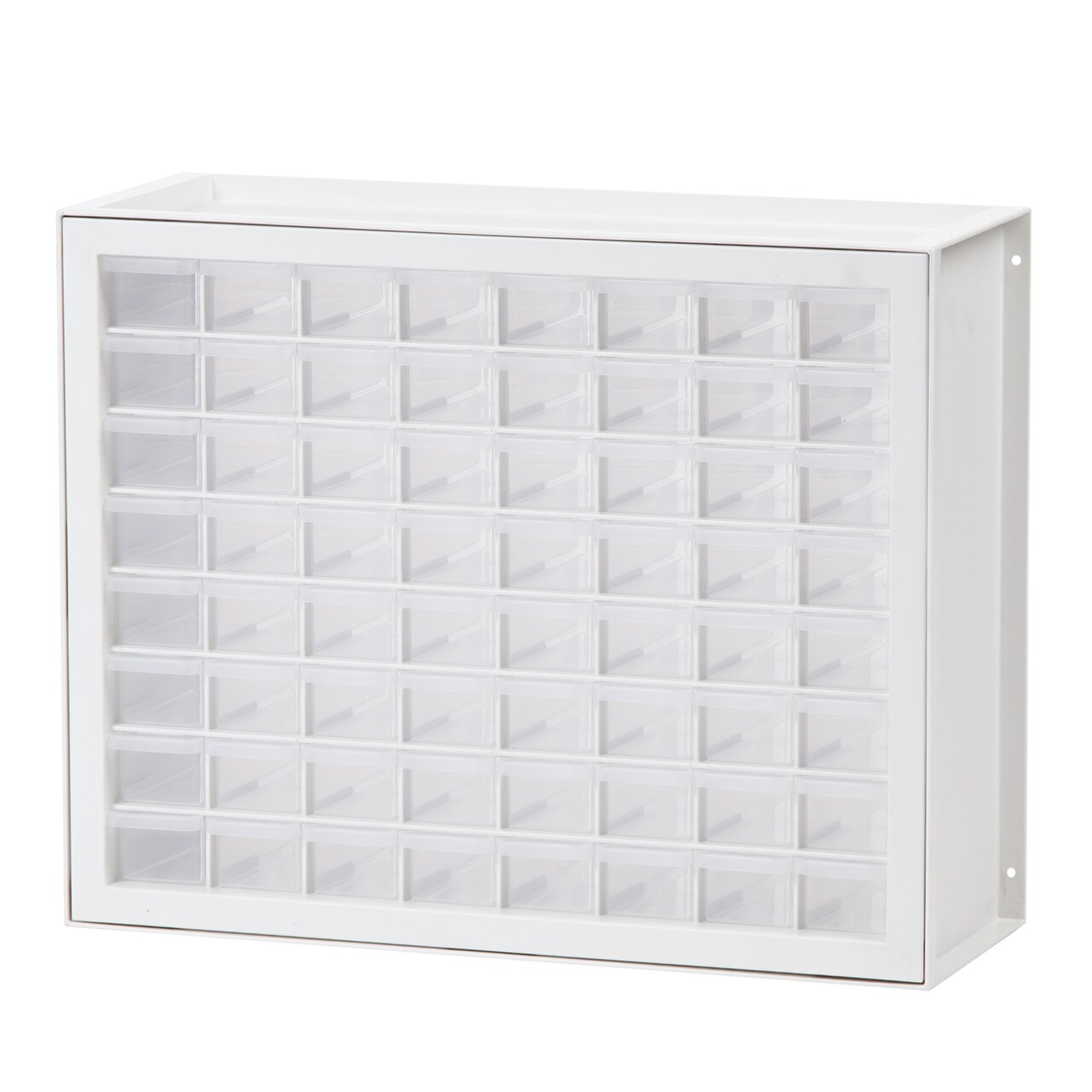 IRIS USA 64 Drawer Sewing, Craft, Hardware Parts Cabinet, White